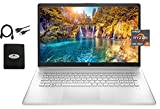 HP 2021 Newest HP 17.3In FHD Laptop, AMD Ryzen 5 5500U 6-core(Beat i7-1160G7, up to 4.0GHz), Bluetooth 4.2, WiFi, HDMI, USB-A&C, Win10 S, w/Ghost Manta Accessories, Silver, 16GB RAM 512GB SSD