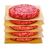 Hiware 200 Count Unbleached Parchment Paper Squares 6' x 6', Non-Stick Wax Paper Sheets for Separate Burgers, Cookies & Other Foods When Storing, Freezing