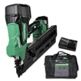 Metabo HPT 18V MultiVolt™ Cordless Framing Nailer Kit | Accepts 2-Inch up to 3-1/2-Inch Clipped & Offset Round Paper Strip Nails | 30 Degree Magazine | NR1890DCS