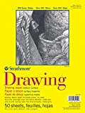 Strathmore 300 Series Drawing Pad, Medium Surface, 9'x12', Glue Bound, 50 Sheets