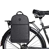 Tourbon Nylon Clip-On Bicycle Panniers Laptop Backpack Bike Satchel Bag