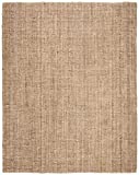 SAFAVIEH Natural Fiber Collection 8' x 10' Natural NF447A Handmade Chunky Textured Premium Jute 0.75-inch Thick Area Rug
