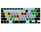 XSKN Adobe Illustrator Shortcuts Keyboard Skin Silicone AI Hotkeys Keyboard Cover for MacBook Air 13 & MacBook Pro 13 15 17, Retina (US/European ISO Keyboard)