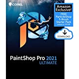Corel PaintShop Pro 2021 Ultimate | Photo Editing & Graphic Design Software Plus Creative Collection | Amazon Exclusive 5-Brush Starter Pack [PC Download] [Old Version]