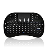 MWK08 Mini Wireless Keyboard. 2.4GHz rechargable multimedia Keyboard/remote with touchpad for PC, Pad, Android TV Box, Google TV Box, Kodi/XBMC, Xbox360, PS3 & HTPC IPTV