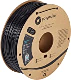Polymaker ASA Filament 1.75mm Black ASA, 1kg Heat Resistant Weather Resistant ASA 1.75 Cardboard Spool - PolyLite ASA 3D Printer Filament Black, Perfect for Printing Outdoor Functional Parts