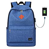 School Backpack, Water Resistant Student Laptop Bookbag for Teen Boys and Girls