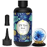 UV Resin Crystal Clear Hard Type- Wayin Upgraded 200g Ultraviolet Epoxy Resin Non-Toxic for Jewelry Making Craft Decoration, Hard Transparent Glue Solar Cure Sunlight Activated Resin Casting & Coating