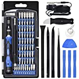 STREBITO Precision Screwdriver Set, 79 in 1 Screwdriver Kit with 58 Bits & Anti Static Wrist Strap, Magnetic Driver Electronics Repair Tool Kit for Computer, iPhone, Laptop, Cell Phone, Macbook, PS4/5