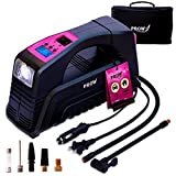Electric Air Compressor Tire Inflator AC/DC Portable for Car – DC 12V, Home – AC 110V, Upscale, with Digital Pressure Gauge, Air Pump for Car Tires, Motorcycle, Bike, Basketball and More
