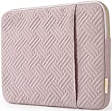 BAGSMART Laptop Sleeve Bag Compatible with MacBook Air/Pro, 13-13.3 inch Notebook, Compatible with MacBook Pro 14 Inch, MacBook Air M2 Sleeve 13 Inch, Repellent Protective Case with Pocket, Pink