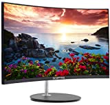 Sceptre Curved 27' Gaming Monitor 75Hz HDMI x2 VGA 98% sRGB Build-in Speakers, Edge-Less Machine Black (RN Series)
