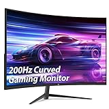 Z-Edge UG27 27-inch Curved Gaming Monitor 16:9 1920x1080 200/144Hz 1ms Frameless LED Gaming Monitor, AMD Freesync Premium Display Port HDMI Built-in Speakers