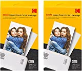 KODAK 60 Pack 4PASS Real Photo (2.1'x3.4') & Laminate Process Cartridge, All-in-One Paper and Color Ribbon Refill-Compatible Mini 2, Mini 2 Plus, Mini 2 Retro, Mini Shot, Mini Shot 2 Retro