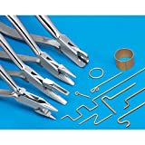 4-Piece Metal Forming Plier Set, creates angels, curves, loops, rings, and any other shape