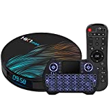 Android TV Box 11.0 4GB 64GB Smart TV Box Android Box RK3318 USB 3.0 Ultra HD 1080P 4K HDR WiFi 2.4GHz 5.8GHz BT 4.1 Set Top Box with Mini Wireless Backlit Keyboard
