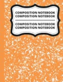 Light Orange Composition Notebook Wide Ruled: 100 Sheets Wide Ruled Lined Book For School, Writing, Drawing or Doodling, Subject Journal Notebook For ... Teens Students (Marbled Composition Book)
