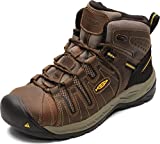 KEEN Utility Men's Flint 2 Mid Steel Toe Non Slip Work Shoe, Cascade Brown/Golden Rod, 9.5 Medium US