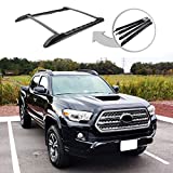 ANTS PART Roof Rack Rails for 2005-2022 Toyota Tacoma Double Cab Cross Bars Black