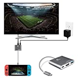 TNP Switch TV Dock Portable Adapter Hub, USB Type C to HDMI Travel Dongle Docking for Nintendo Switch, Universal Compatibility with Samsung Dex Station Mac Book Pro Projector Monitor