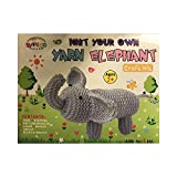Kids Children Wingo Knit Knitting Your Own Yarn Elephant Craft Kit 7+Soft Toy