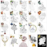 Konsait 20 Pack Paper Quilling Accessories Kits, Paper Quilling Making Design Drawing Papers Quilling Supplies for Adults Quilling Art Paper DIY Drawing Handcraft Handmade