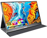 Portable Monitor - MNN 15.6inch FHD 1080P Laptop Monitor USB C HDMI Gaming Ultra-Slim IPS Display w/Smart Cover & Speakers,HDR Plug&Play, External Monitor for Laptop PC Phone Mac Xbox PS5/PS4 Switch