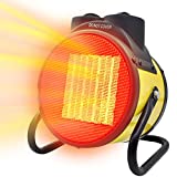 AKUSAKO Portable Patio Outdoor Heater Electric Garage Heaters Electric Heaters Super Long Cord, Ptc Fast Heating, Overheat Protection, 3 Modes, Electric Heater For Outside, Greenhouse, Garage, Office Space Heater