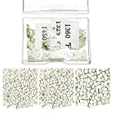 4.5 Grams (About 500 Pcs) Silver Solder Jewelry Precut Chips Solder Ultra Tiny Medium Density Easy Solder for Jewelry 2 x 2 mm (E Solder, M Solder, H Solder)