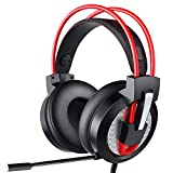 Gaming Headset, Stereo Headset with Noise Cancelling and Mic, Over Ear Headset for PS4 PC Laptop