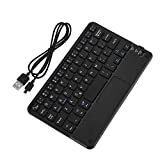 Cuifati Ultra-Slim Mini Wireless Touchpad Keyboard, All-in-One Wireless Keyboard with Built-in Multi-Touch Trackpad for Smart TV HTPC PC Tablet Google Laptop Windows Android