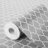 Glotoch Non Adhesive Shelf Liners for Kitchen Cabinets, 17.5' x 30 FT Drawer Liners for Kitchen, Non Slip Cabinet Liners for Shelves, Waterproof Shelf Liner for Dresser/Refrigerator/Bathroom, Gray