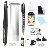 Dragonhawk Hank Poke & Stick Tattoo Kit Beginner Hand Home Tattoo Supply Kits Ink Needles Complete Set Stick DD-SZ