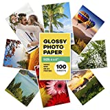 Photo Paper 4x6 Glossy (100 Sheets) Photo Paper For Printer - Works With Inkjet Printer - Picture Paper For Printer - Copy Paper Photo Quality // Paper Plan