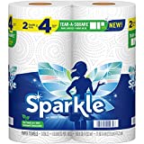 Sparkle® Tear-A-Square® Paper Towels, 2 Double Rolls = 4 Regular Rolls