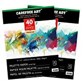 EBIVEN Palette Paper for Acrylic Painting Disposable 9' x 12' Paper for Oil Paints Mixing,Pack of 80 Sheets (02136-2)