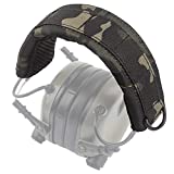 OPSMEN Headband Advanced Modular Headset Cover Fit for All General Tactical Earmuffs Accessories Upgrade Bags Case Multicam Black