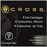 Cross Fountain Pen Ink Cartridge - Blue/Black, 6 per card (8924)
