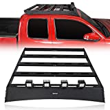 V8 GOD Tacoma Roof Rack Cargo Carrier Crossbars Basket w/ LED Lights Compatible with Toyota Tacoma 05-22 Access Cab 2nd 3rd Gen Pickup Truck