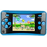 Portable Handheld Games for Kids 2.5' LCD Screen Game TV Output Arcade Gaming Player System Built in 182 Classic Retro Video Games Birthday for Your Boys Girls (Blue)