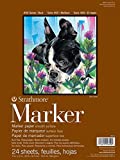 Strathmore Marker Paper Pad 9'X12'-50lb Smooth 24 Sheets -62497900