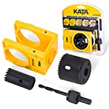 KATA 1-3/8' - 1-3/4' Door Lock Installation Kit for Wooden Doors with Guide Template,Door Lock Hole Saw,Carbon Steel
