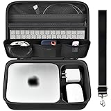 Case Compatible with Apple Mac Mini M1 & Mac Mini Previous Model Computer Desktop, Hard Electronics Organizer Storage Bag Fits for Keyboard, Magic Mouse, Charger and Accessories (Box Only)-Black