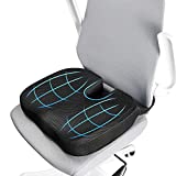DreamerCar Seat Cushions for Office Chairs / Sciatica Pain Relief Pillow - Memory Foam Office Chair Cushions/Desk Chair Cushion / Computer Chair Cushion for Tailbone Pain Relief