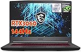 MSI GF65 Thin 15.6' FHD IPS 144Hz 3ms Gaming Laptop Intel Core i7-10750H RTX3060 16GB 1TB NVMe SSD Win10, Backlight Keyboard, Wi-Fi 6, Webcam, USB-C, HDMI