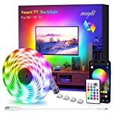 Led Strip Lights, Maylit Tv Led Backlight 14.3ft for 65-75in Tv Bluetooth Control Sync to Music, USB Bias Lighting Tv Led Lights Kit with Remote - RGB 5050 LEDs Color Lights for Room Bedroom Decor