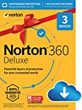 Norton 360 Deluxe, 2023 Ready, Antivirus software for 3 Devices with Auto Renewal - Includes VPN, PC Cloud Backup & Dark Web Monitoring [Download]