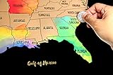Watercolor United States of America Scratch Off Map Deluxe Edition (USA) (16' x 20') | PERFECT GIFT for any travel enthusiast! (Deluxe)