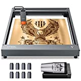 xTool D1 Laser Engraver with Rotary, 10W Higher Accuracy Laser Cutter, 60W Laser Cutter and Engraver Machine Support LightBurn, DIY Laser Engraver for Wood and Metal, Paper, Acrylic, 17'' x 16''