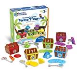 Learning Resources Sorting Surprise Pirate Treasure - 30 Pieces, Ages 3+ Color, Sorting & Matching Skills Toy, Fine Motor Skills Toys for Toddlers, Preschool Learning Toys